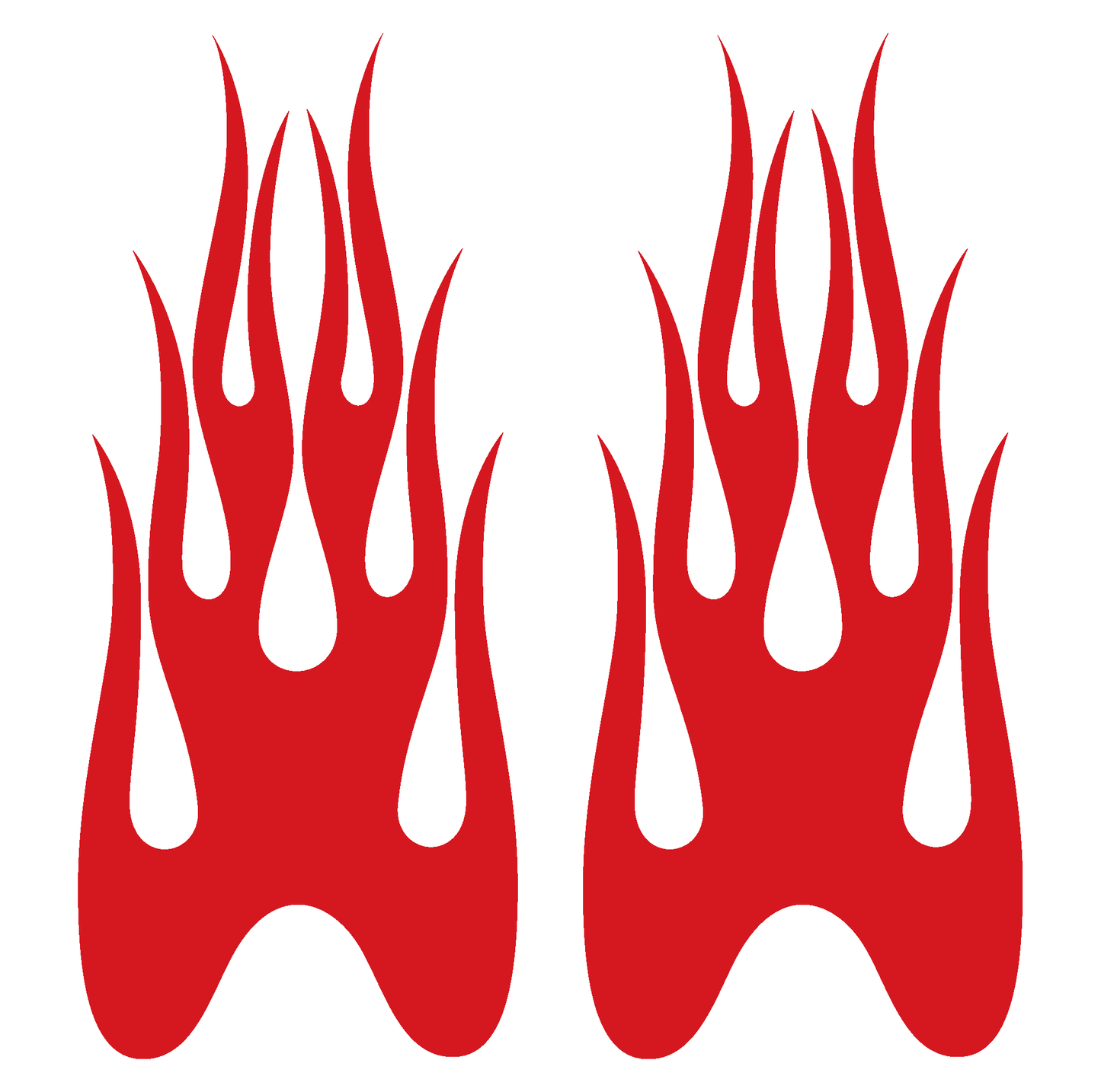 ShopVinylDesignStore.com Flames STYLE F5002 Wide Shop Vinyl Design decals stickers