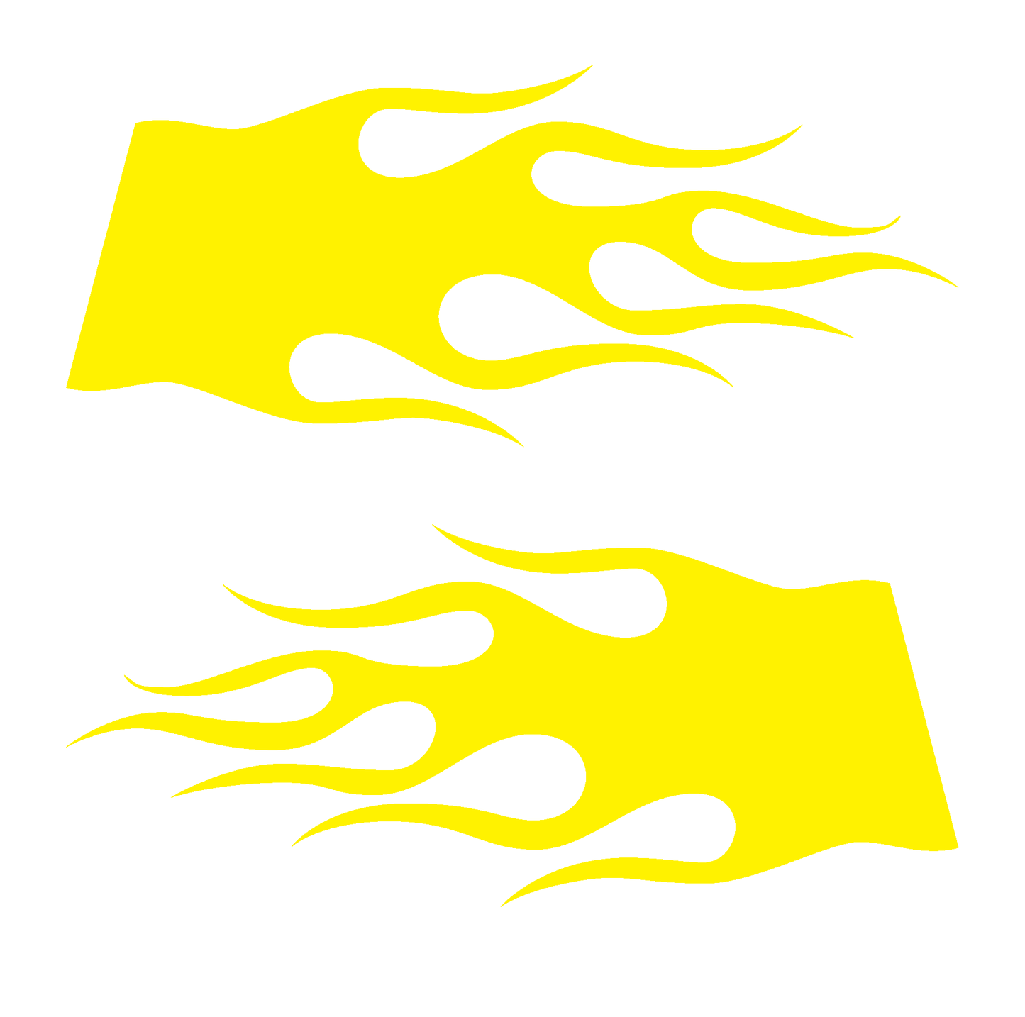 ShopVinylDesignStore.com Flames STYLE F5004 Wide Shop Vinyl Design decals stickers