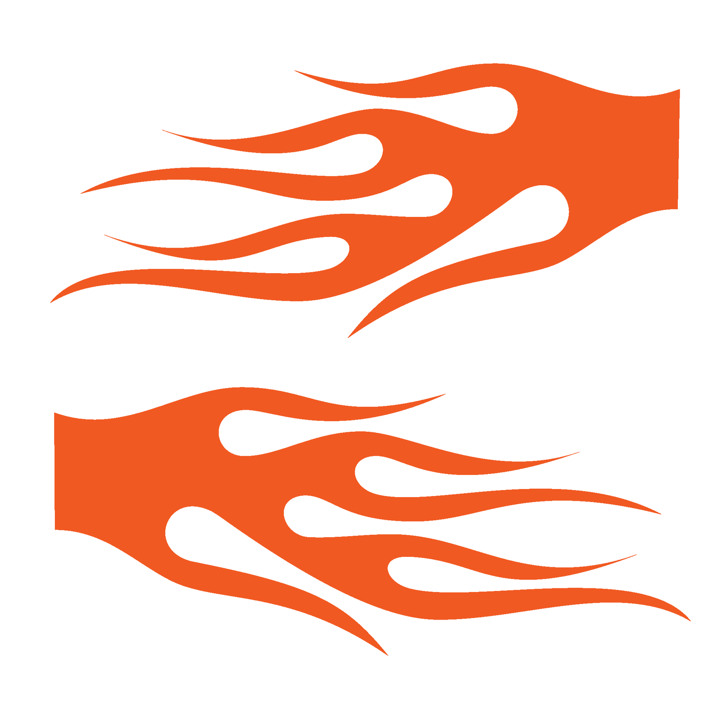 ShopVinylDesignStore.com Flames STYLE F5008 Wide Shop Vinyl Design decals stickers