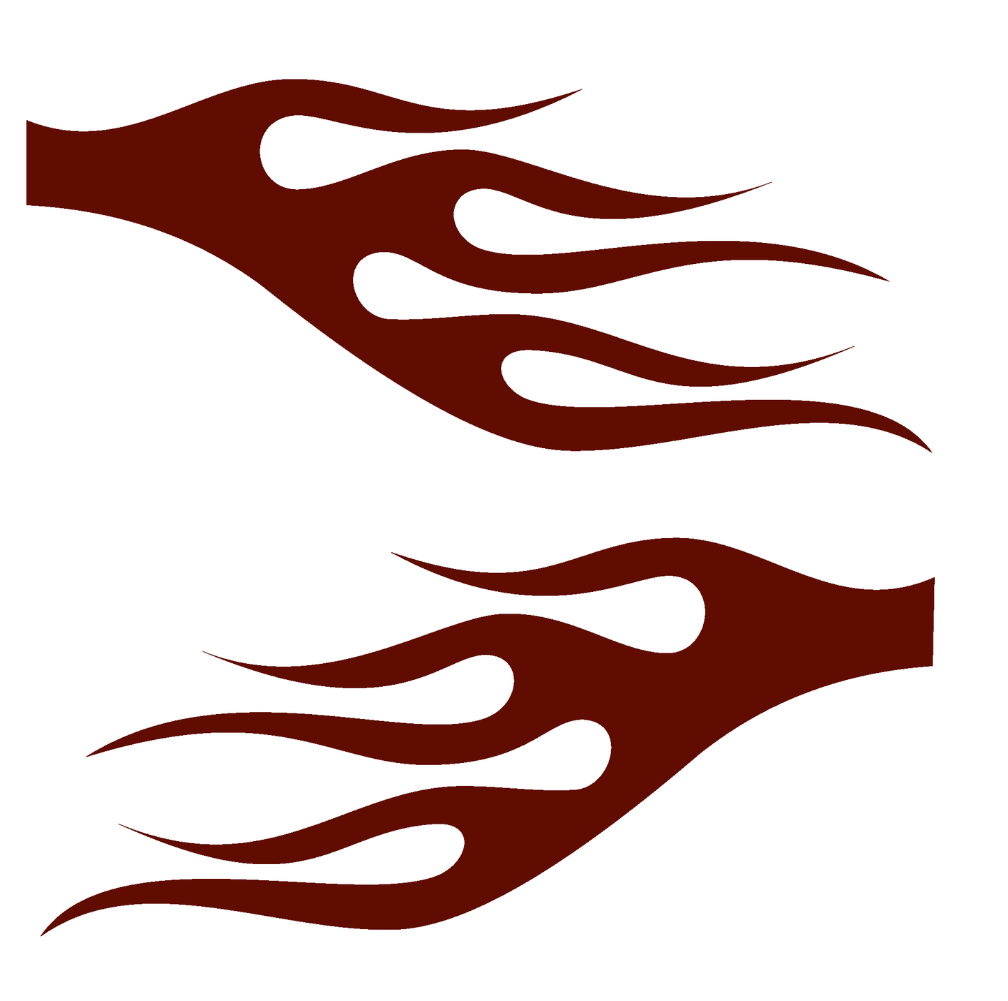 ShopVinylDesignStore.com Flames STYLE F5009 Wide Shop Vinyl Design decals stickers