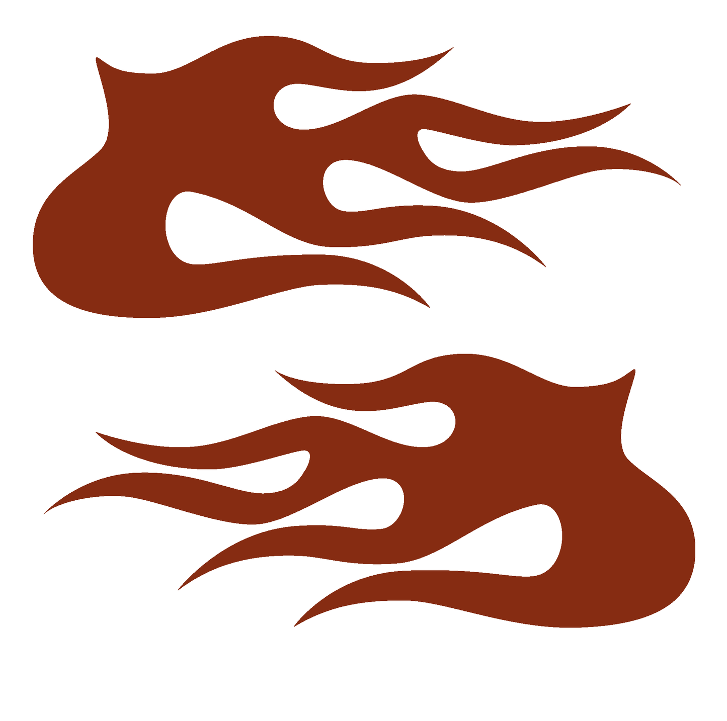 ShopVinylDesignStore.com Flames STYLE F5010 Wide Shop Vinyl Design decals stickers
