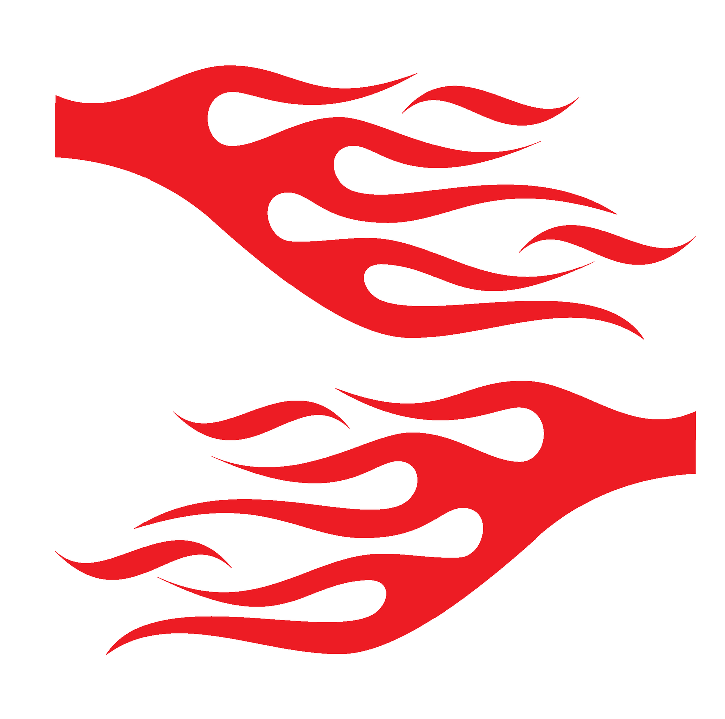 ShopVinylDesignStore.com Flames STYLE F5011 Wide Shop Vinyl Design decals stickers