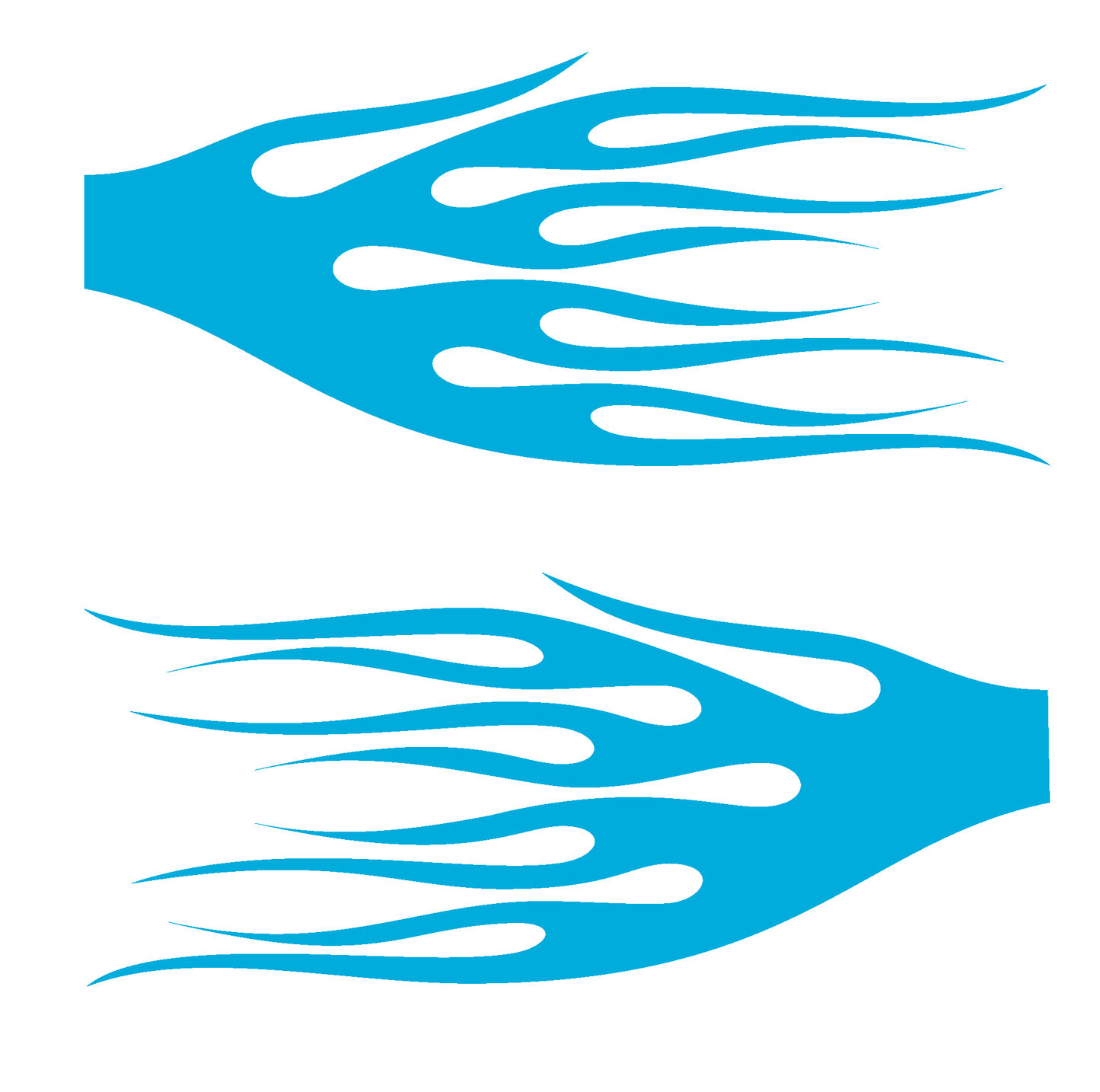 ShopVinylDesignStore.com Flames STYLE F5013 Wide Shop Vinyl Design decals stickers