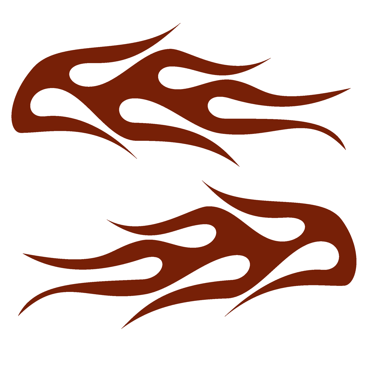 ShopVinylDesignStore.com Flames STYLE F5017 Wide Shop Vinyl Design decals stickers