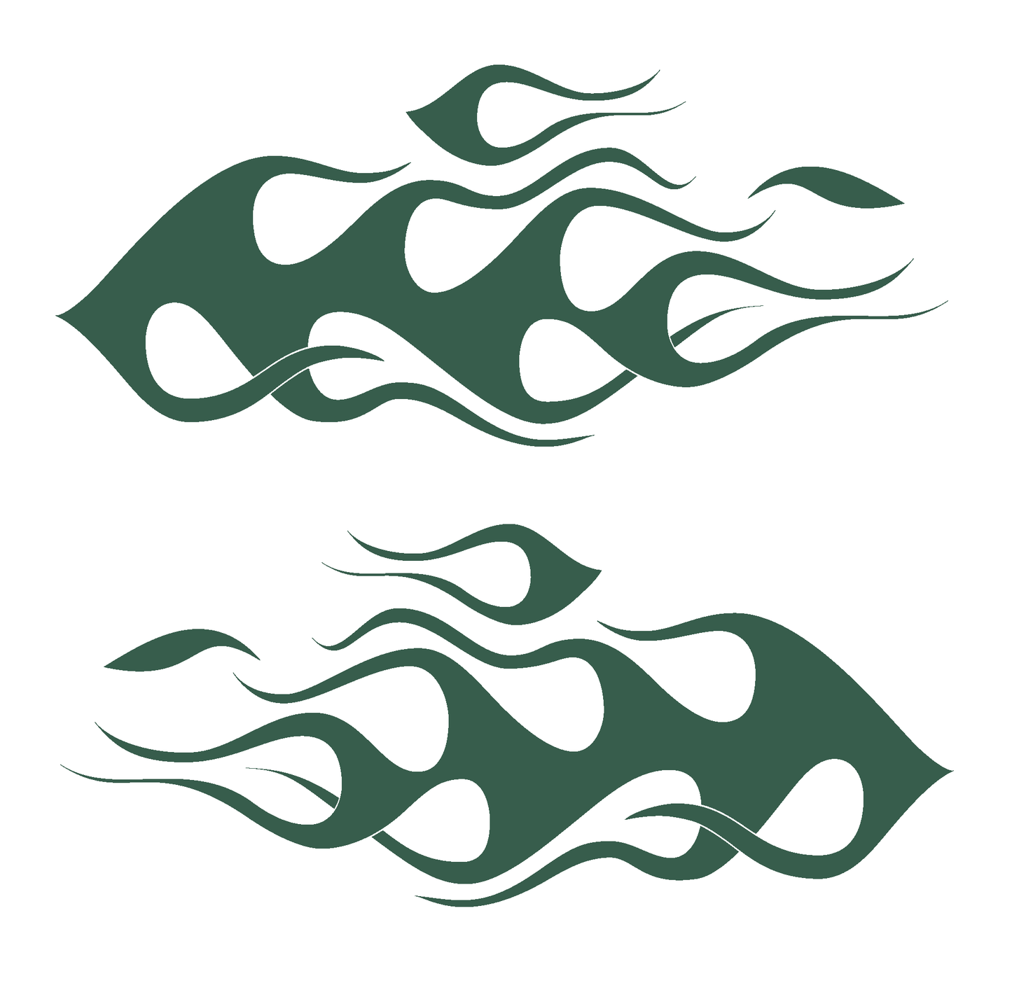 ShopVinylDesignStore.com Flames STYLE F5019 Wide Shop Vinyl Design decals stickers