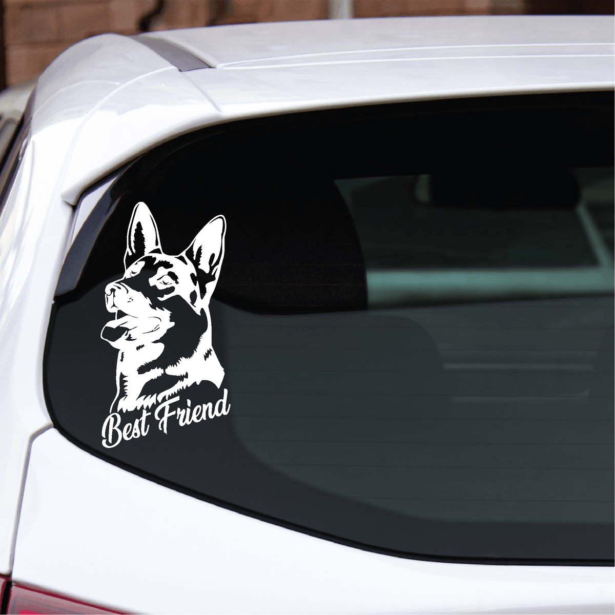 ShopVinylDesignStore.com German Shepard, Best Friend Wide Shop Vinyl Design decals stickers