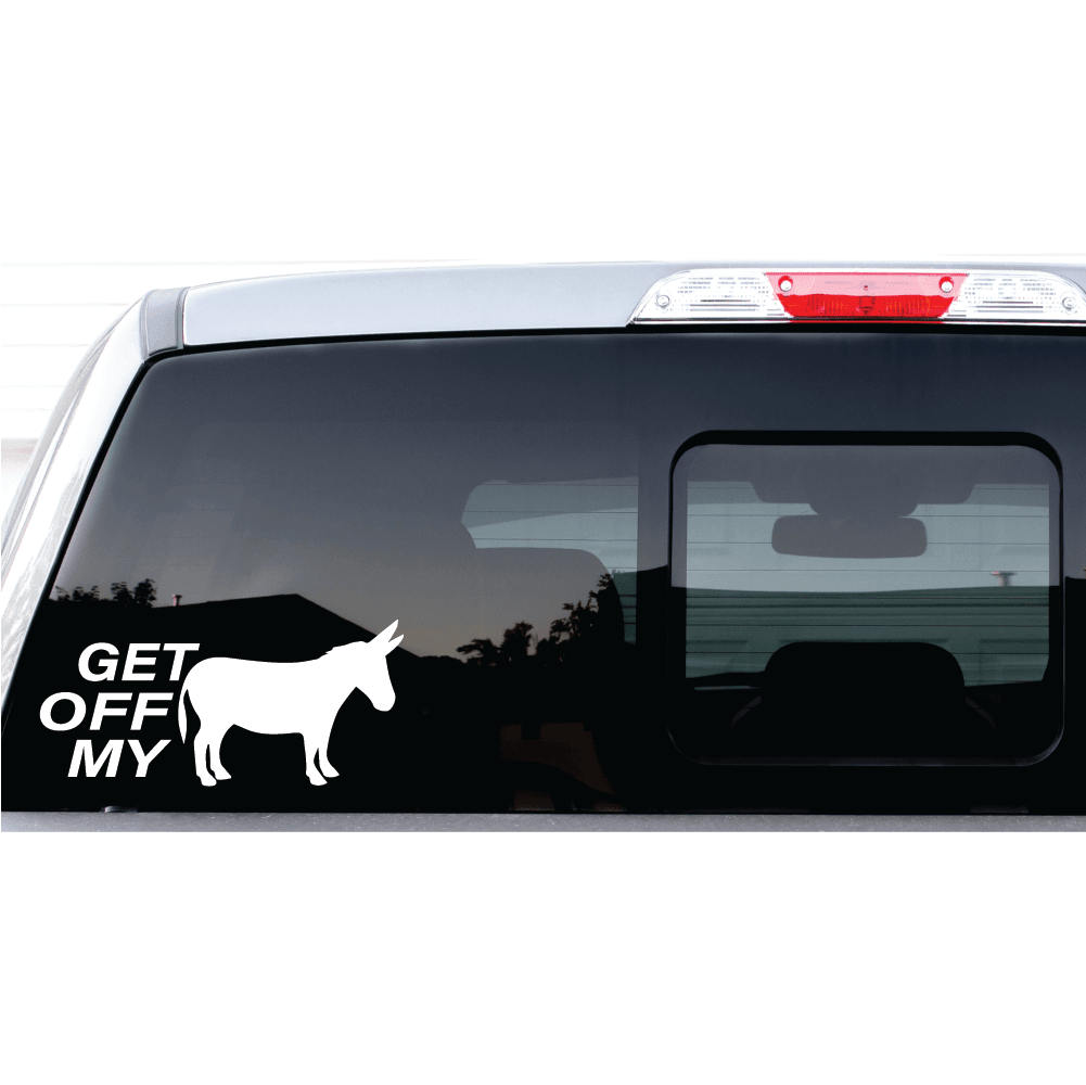 ShopVinylDesignStore.com Get Off My Ass Wide Shop Vinyl Design decals stickers