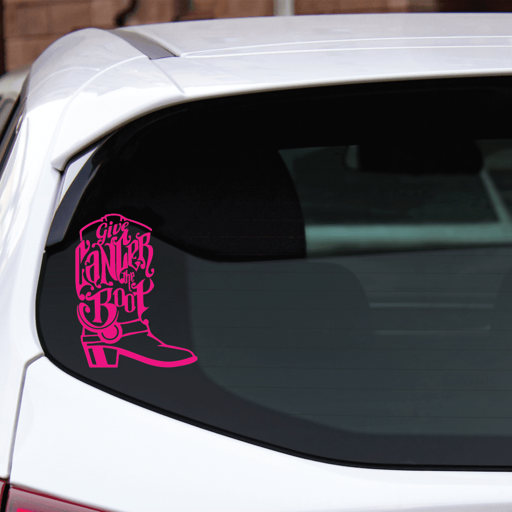 Breast Cancer Car Freshie: Give Cancer the Boot Circle – Messengers Gifts