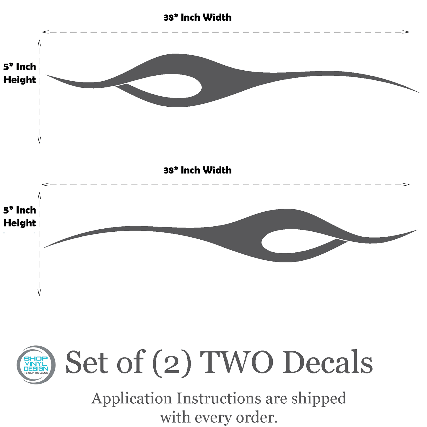 ShopVinylDesignStore.com Golf Cart Decals Style F086 Golf Cart 38"W x 5"H Shop Vinyl Design decals stickers