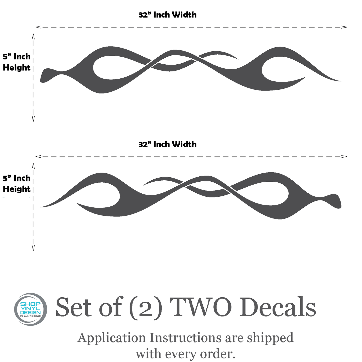 ShopVinylDesignStore.com Golf Cart Decals Style F098 Golf Cart 32"W x 5"H Shop Vinyl Design decals stickers