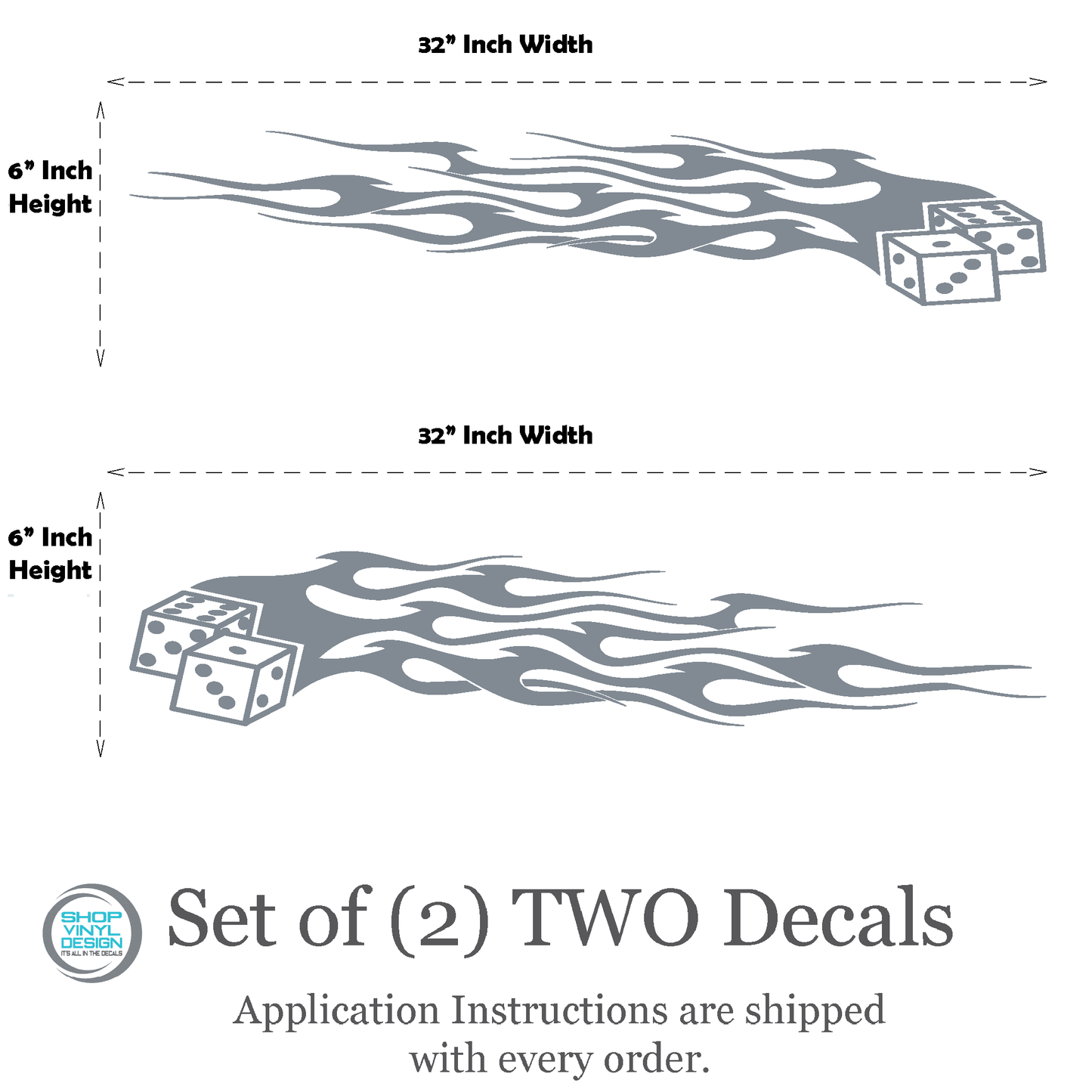 ShopVinylDesignStore.com Golf Cart Decals Style R1005 Golf Cart 32"W x 6"H Shop Vinyl Design decals stickers