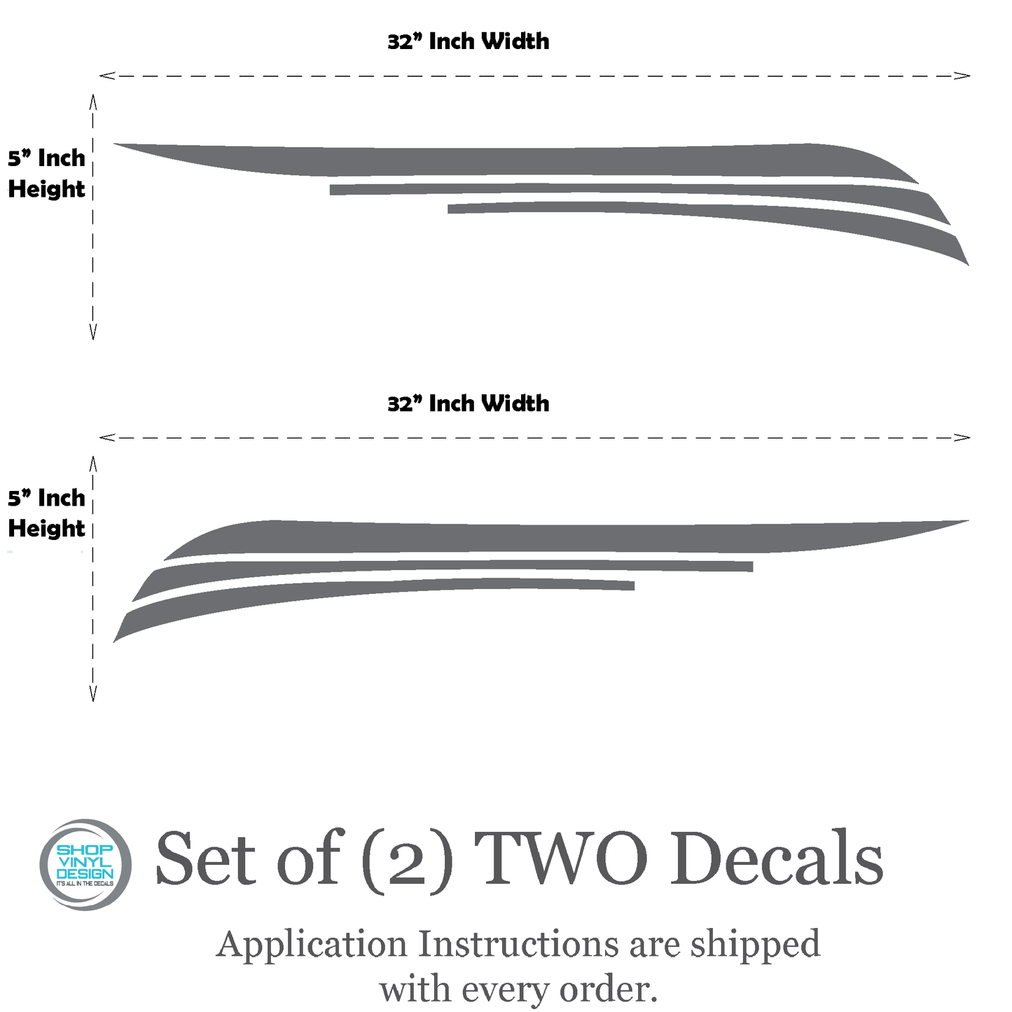 ShopVinylDesignStore.com Golf Cart Decals Style S001 Golf Cart 32"W x 5"H Shop Vinyl Design decals stickers