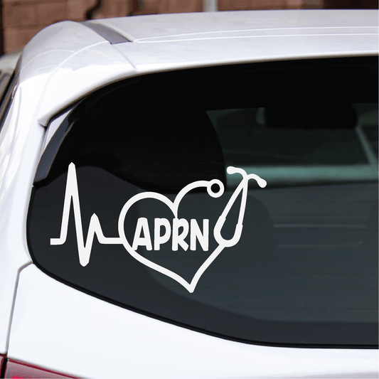 ShopVinylDesignStore.com Heartbeat APRN for Advanced Practice Registered Nurse Wide Shop Vinyl Design decals stickers