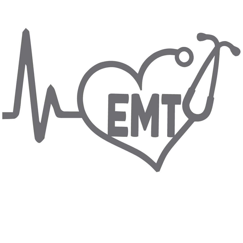 ShopVinylDesignStore.com Heartbeat EMT for Emergency Medical Technician Wide Shop Vinyl Design decals stickers