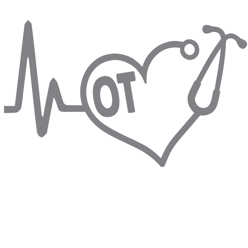 ShopVinylDesignStore.com Heartbeat OT for Occupational Therapist Wide Shop Vinyl Design decals stickers