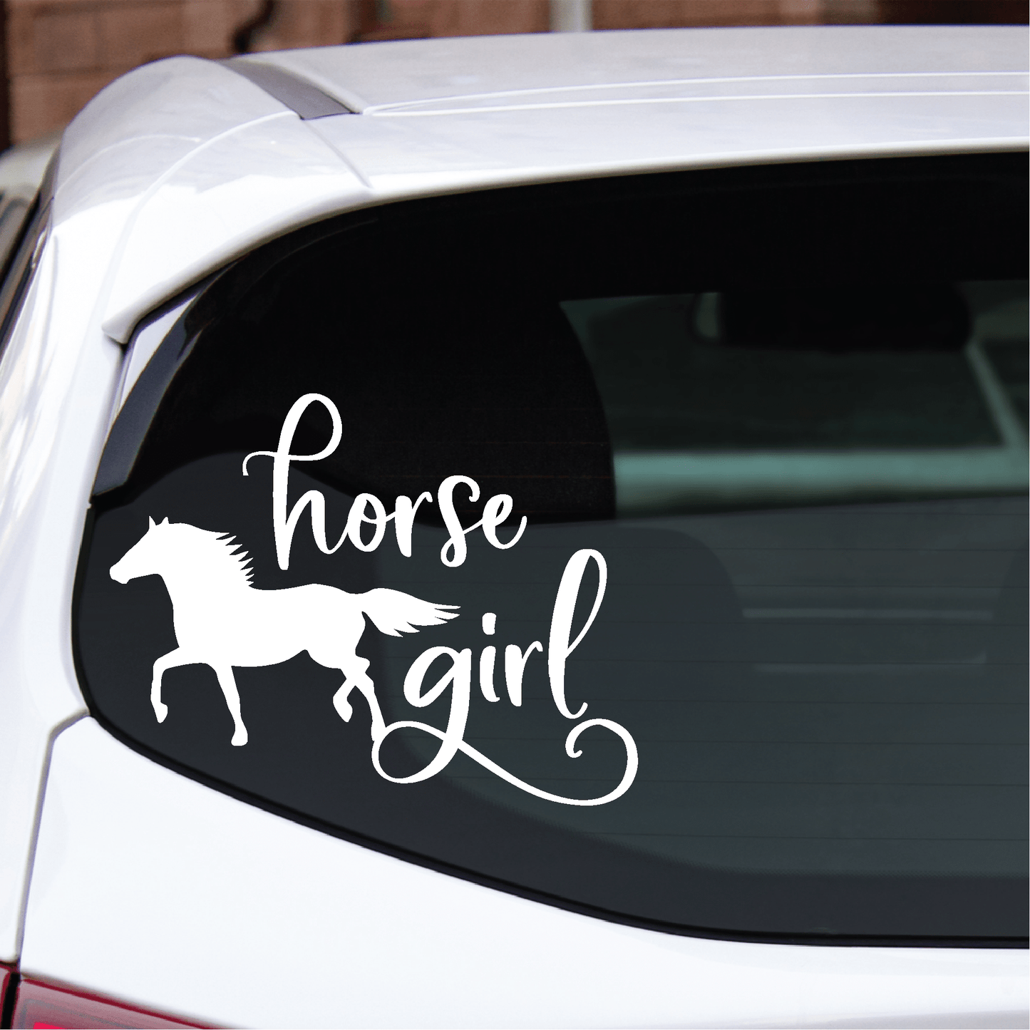 ShopVinylDesignStore.com Horse Girl Wide Shop Vinyl Design decals stickers