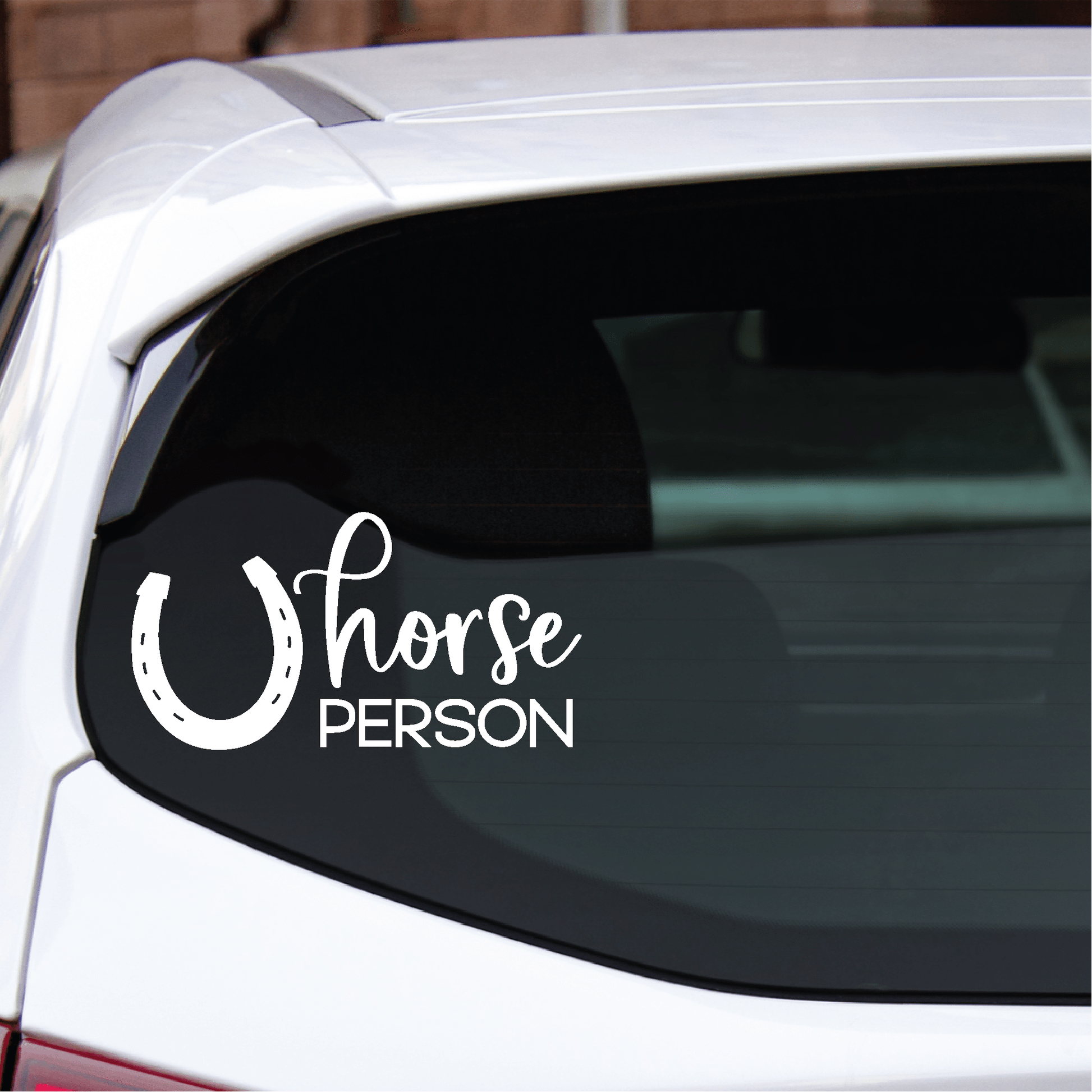 ShopVinylDesignStore.com Horse Person Wide Shop Vinyl Design decals stickers
