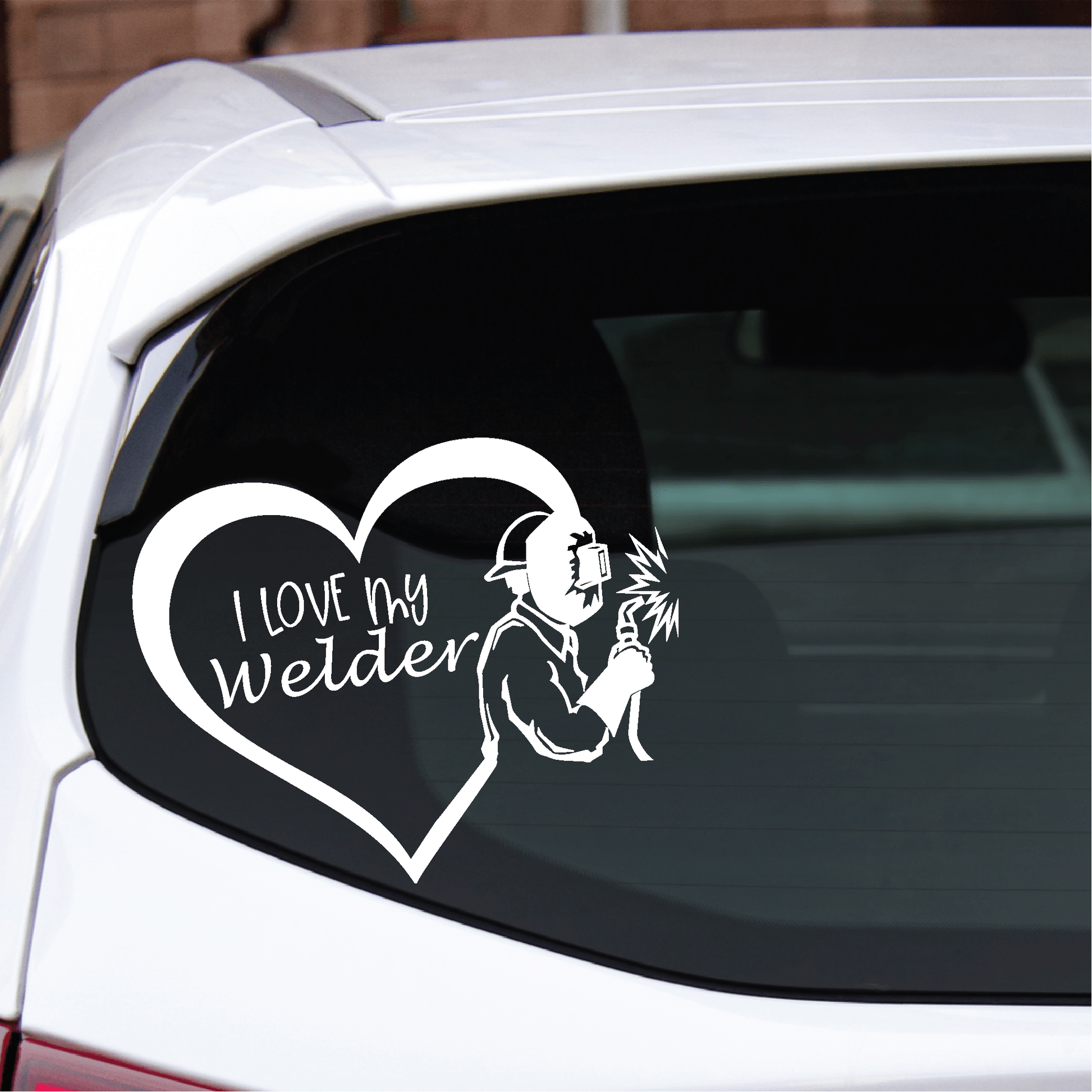 ShopVinylDesignStore.com I Love My Welder Wide Shop Vinyl Design decals stickers