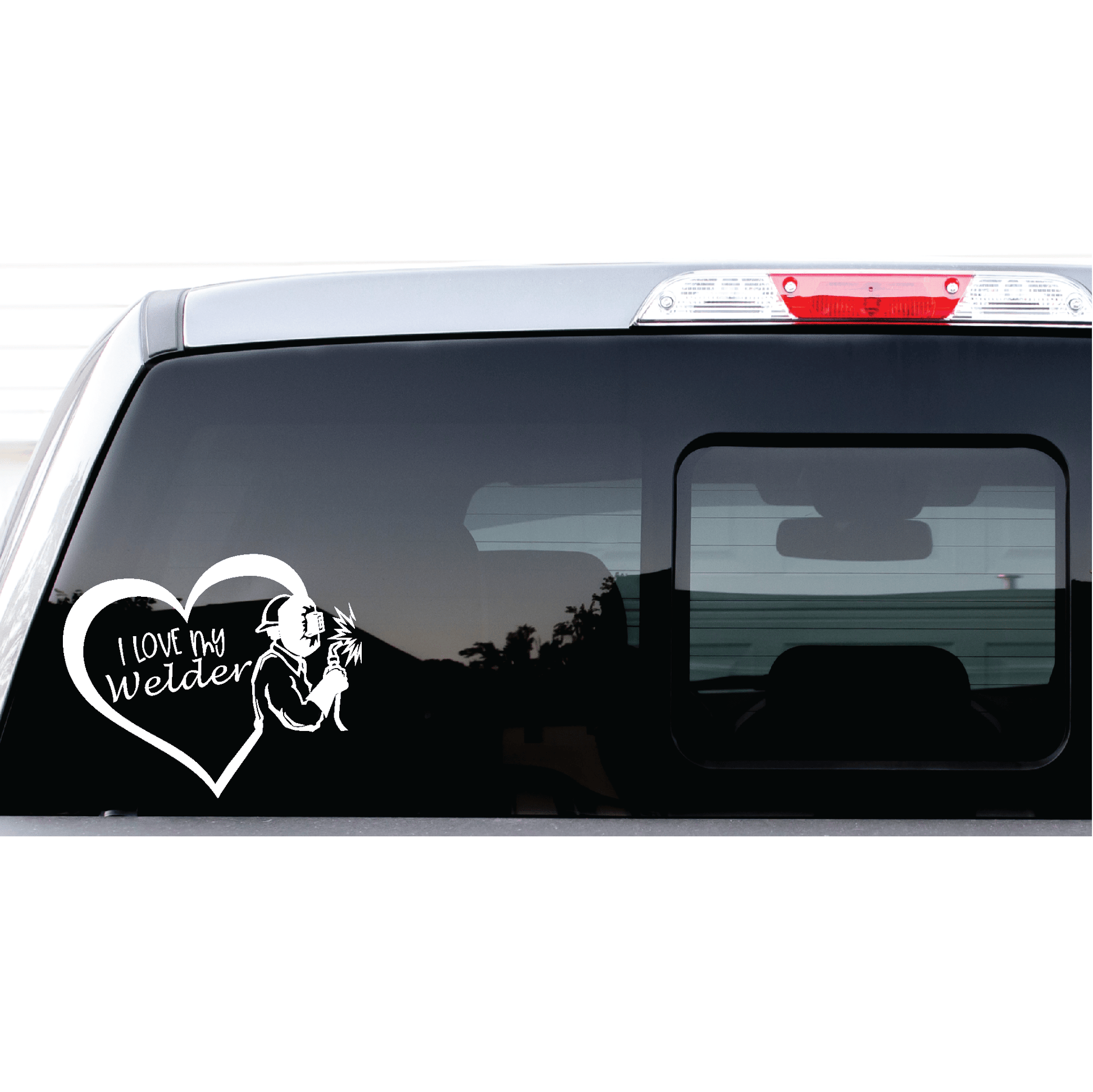 ShopVinylDesignStore.com I Love My Welder Wide Shop Vinyl Design decals stickers