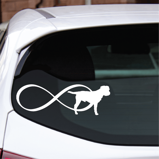 ShopVinylDesignStore.com Infinity Border Terrier Wide Shop Vinyl Design decals stickers