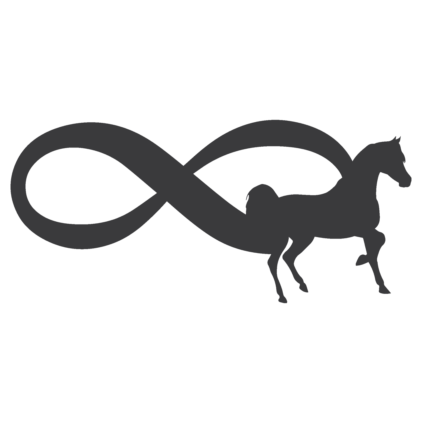 ShopVinylDesignStore.com Infinity Horse Wide Shop Vinyl Design decals stickers