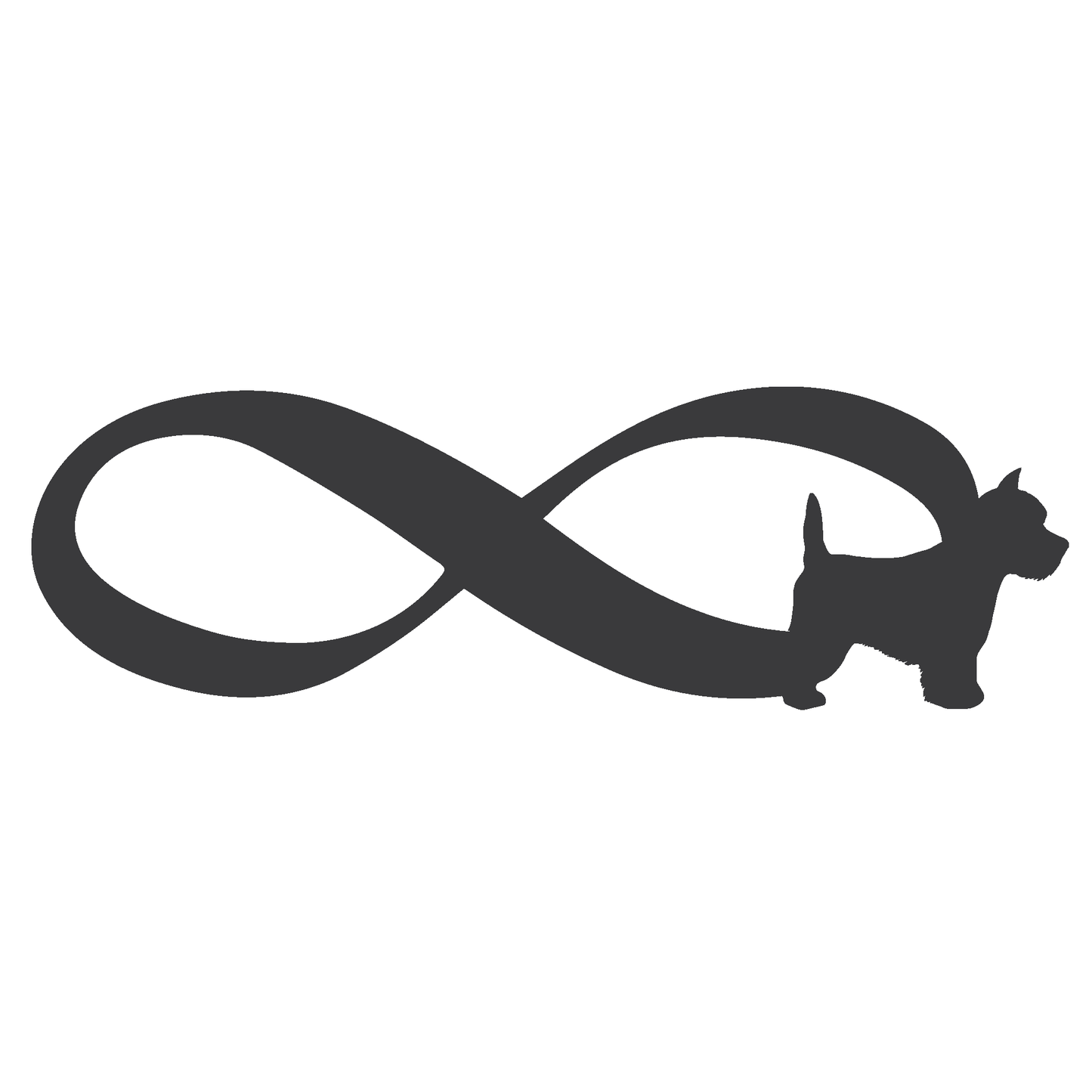 ShopVinylDesignStore.com Infinity Westie Wide Shop Vinyl Design decals stickers