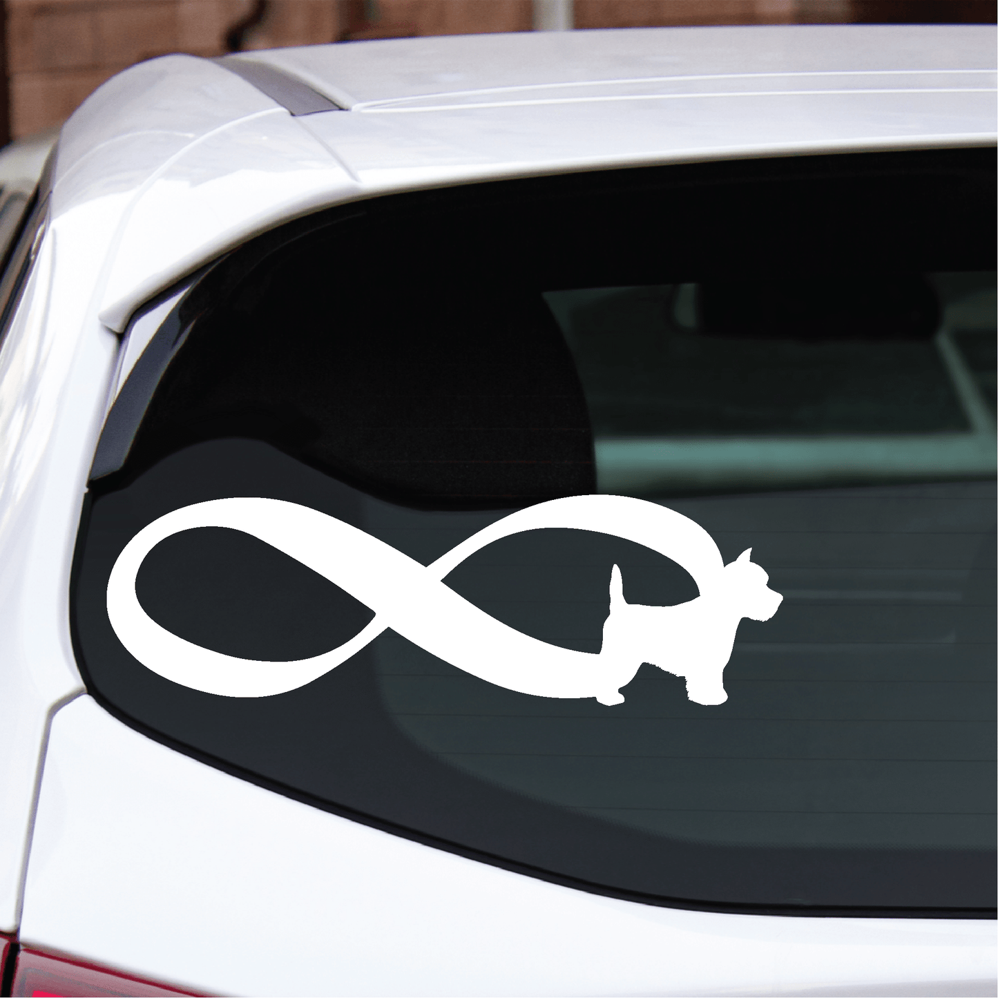 ShopVinylDesignStore.com Infinity Westie Wide Shop Vinyl Design decals stickers