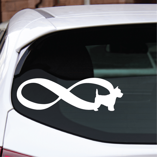 ShopVinylDesignStore.com Infinity Westie Wide Shop Vinyl Design decals stickers