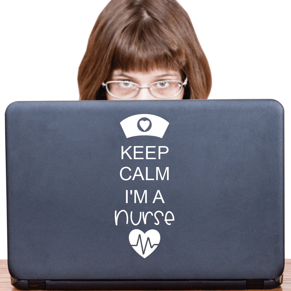 ShopVinylDesignStore.com Keep Calm I'm A Nurse Wide Shop Vinyl Design decals stickers