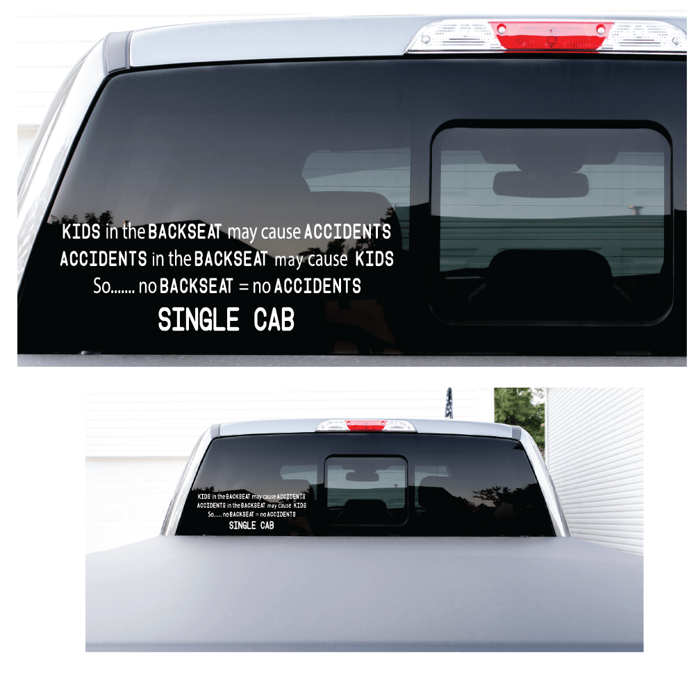ShopVinylDesignStore.com Kids In The Backseat Wide Shop Vinyl Design decals stickers