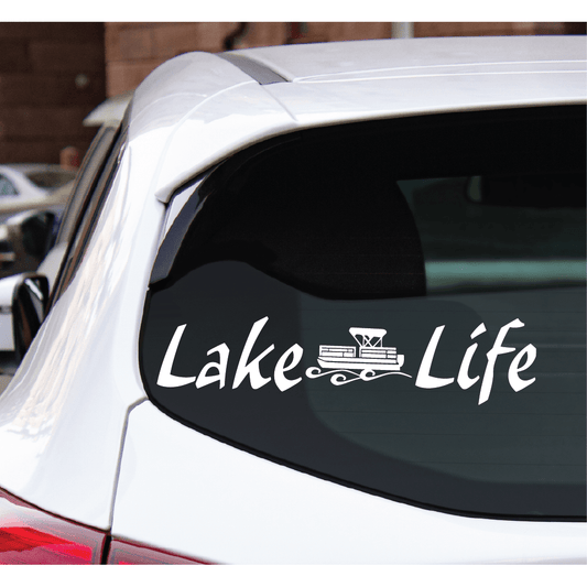 ShopVinylDesignStore.com Lake Life Wide Shop Vinyl Design decals stickers