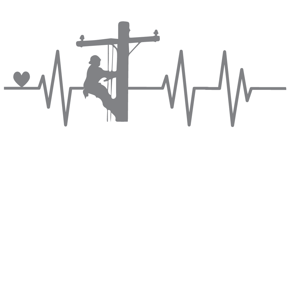 ShopVinylDesignStore.com Lineman Heartbeat Wide Shop Vinyl Design decals stickers