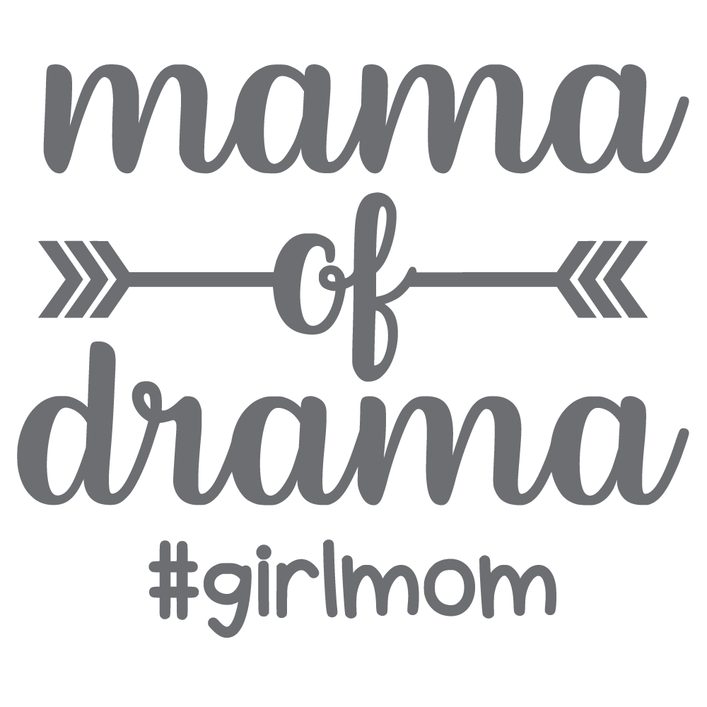 ShopVinylDesignStore.com Mama of Drama #girlmom Wide Shop Vinyl Design decals stickers