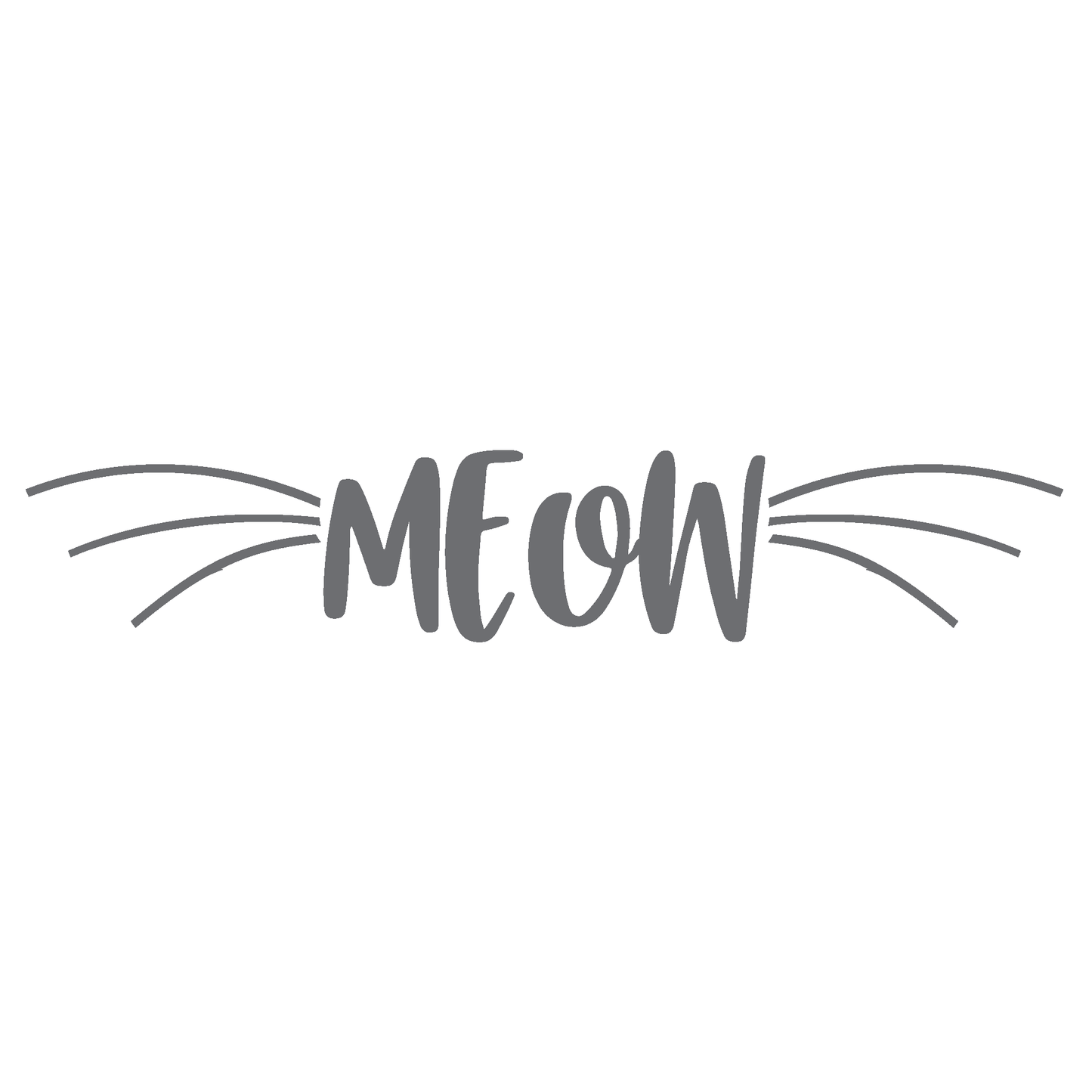 ShopVinylDesignStore.com MEOW Wide Shop Vinyl Design decals stickers