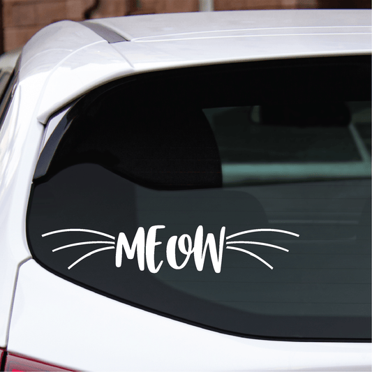 ShopVinylDesignStore.com MEOW Wide Shop Vinyl Design decals stickers