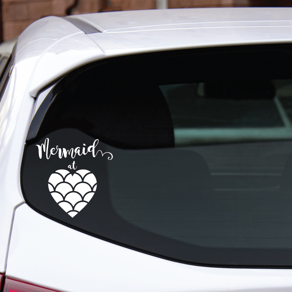 ShopVinylDesignStore.com Mermaid At Heart Wide Shop Vinyl Design decals stickers