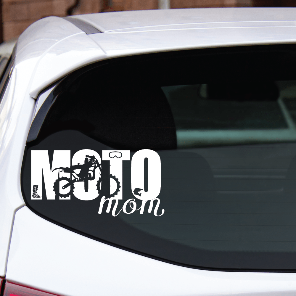 ShopVinylDesignStore.com Moto Mom Wide Shop Vinyl Design decals stickers