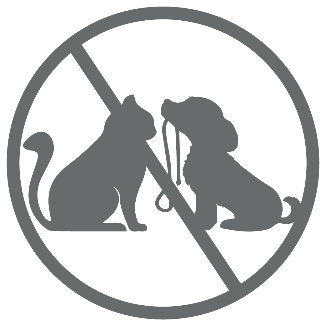 ShopVinylDesignStore.com No Pets Allowed Icon Storefront Shop Vinyl Design decals stickers