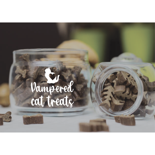 ShopVinylDesignStore.com Pampered Cat Treats Wide Shop Vinyl Design decals stickers