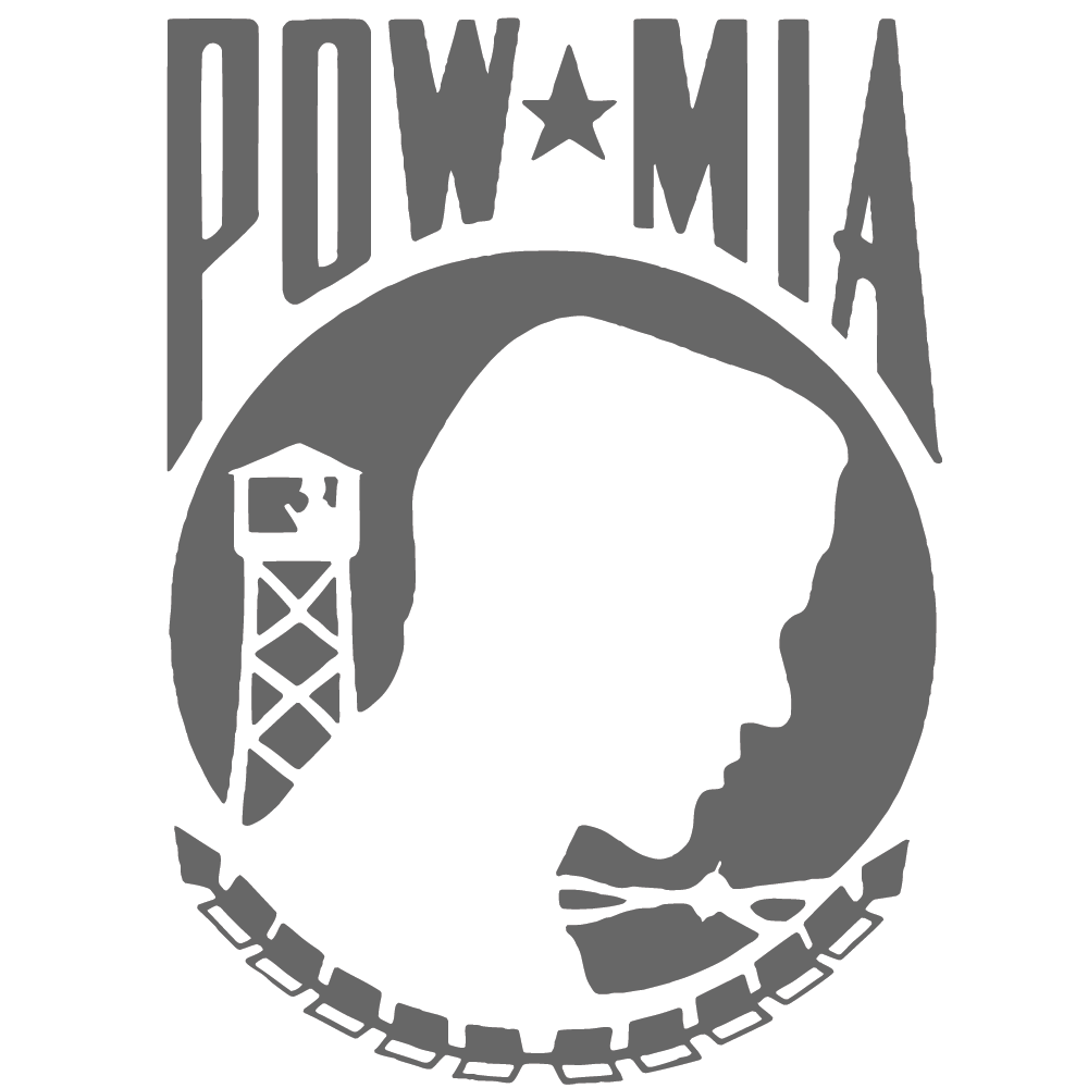 ShopVinylDesignStore.com POW MIA Prisoner of War Missing in Action Wide Shop Vinyl Design decals stickers