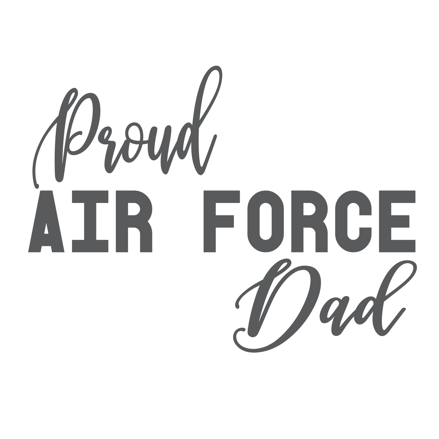 ShopVinylDesignStore.com Proud Air Force Dad Wide Shop Vinyl Design decals stickers
