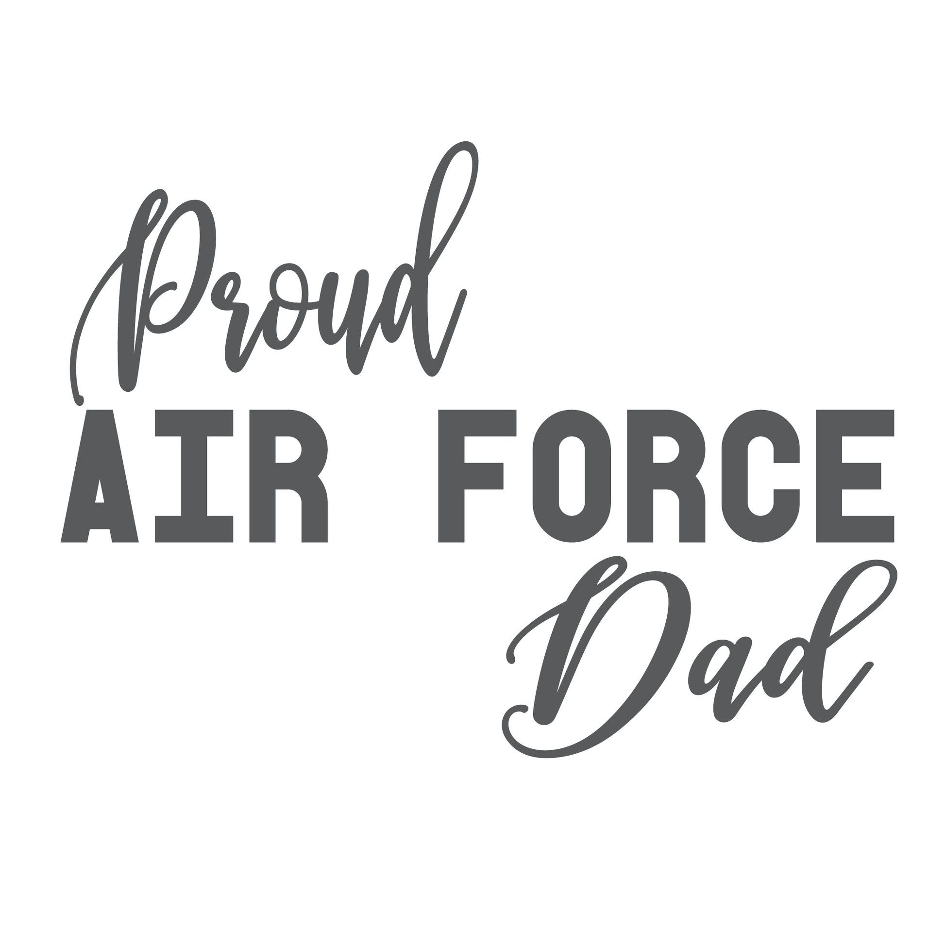 ShopVinylDesignStore.com Proud Air Force Dad Wide Shop Vinyl Design decals stickers
