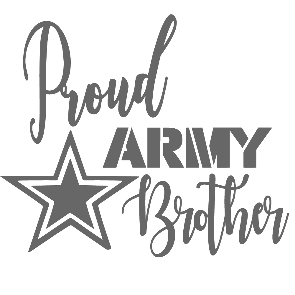 ShopVinylDesignStore.com Proud Army Brother Wide Shop Vinyl Design decals stickers