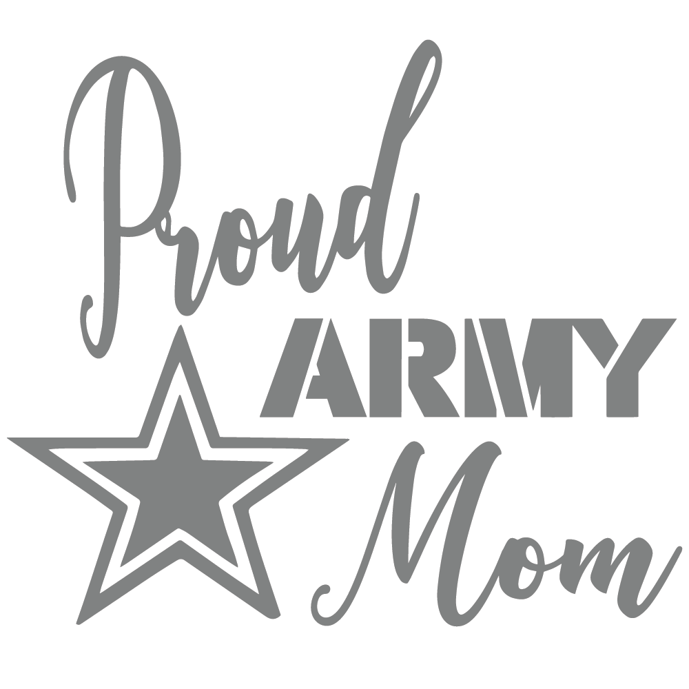 ShopVinylDesignStore.com Proud Army Mom Wide Shop Vinyl Design decals stickers