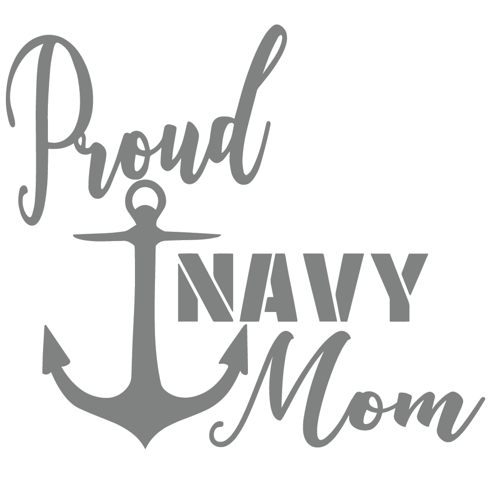 ShopVinylDesignStore.com Proud Navy Mom Wide Shop Vinyl Design decals stickers