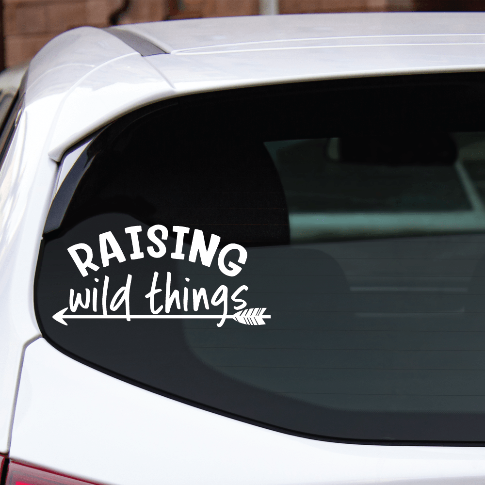 ShopVinylDesignStore.com Raising Wild Things Wide Shop Vinyl Design decals stickers