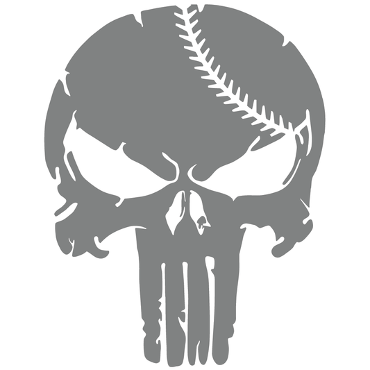 ShopVinylDesignStore.com Replacement for Punisher Baseball Distressed Wide Shop Vinyl Design decals stickers