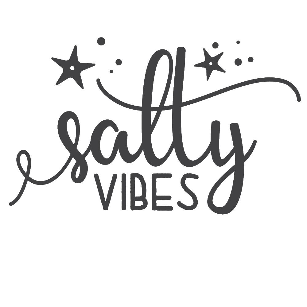 ShopVinylDesignStore.com Salty Vibes Wide Shop Vinyl Design decals stickers