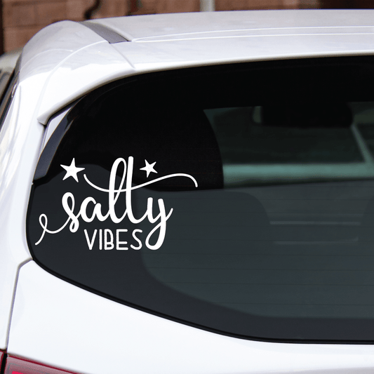 ShopVinylDesignStore.com Salty Vibes Wide Shop Vinyl Design decals stickers