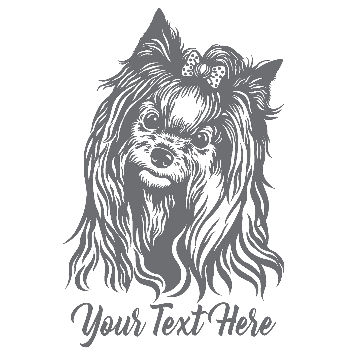 ShopVinylDesignStore.com Shih Tzu and Custom Text for Corn Hole Boards Wide Style 18 Shop Vinyl Design decals stickers